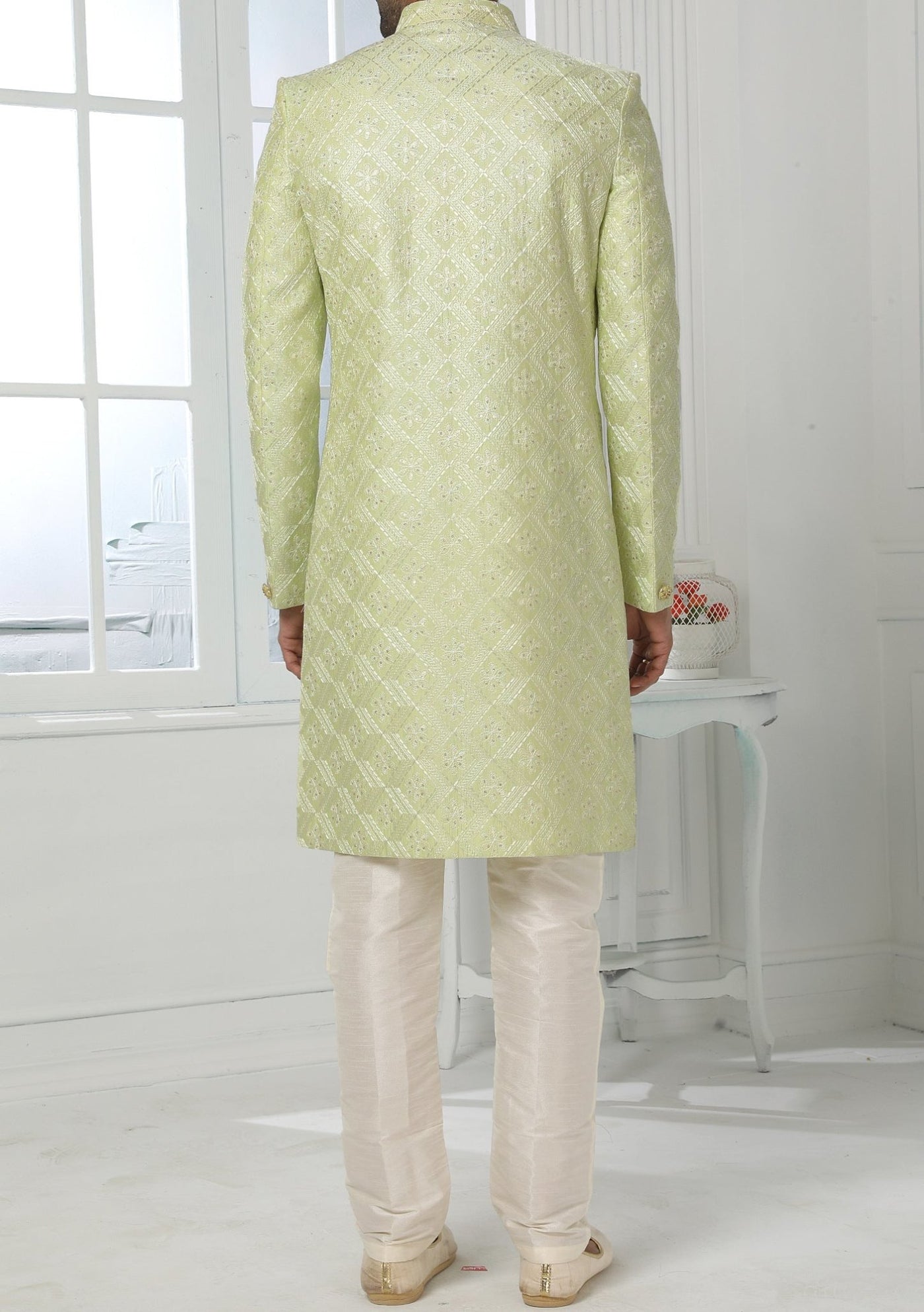 Men's Indo Western Party Wear Sherwani Suit With Jacket - db20430