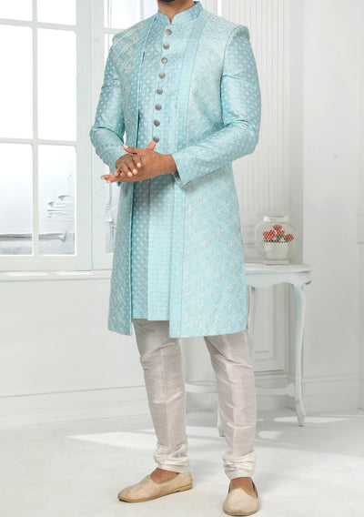 Men's Indo Western Party Wear Sherwani Suit With Jacket - db20431