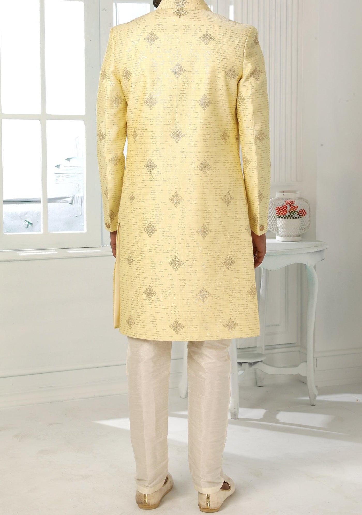 Men's Indo Western Party Wear Sherwani Suit With Jacket - db20437