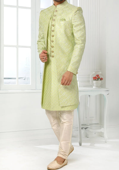 Men's Indo Western Party Wear Sherwani Suit With Jacket - db20430