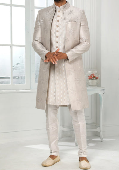 Men's Indo Western Party Wear Sherwani Suit With Jacket - db20435