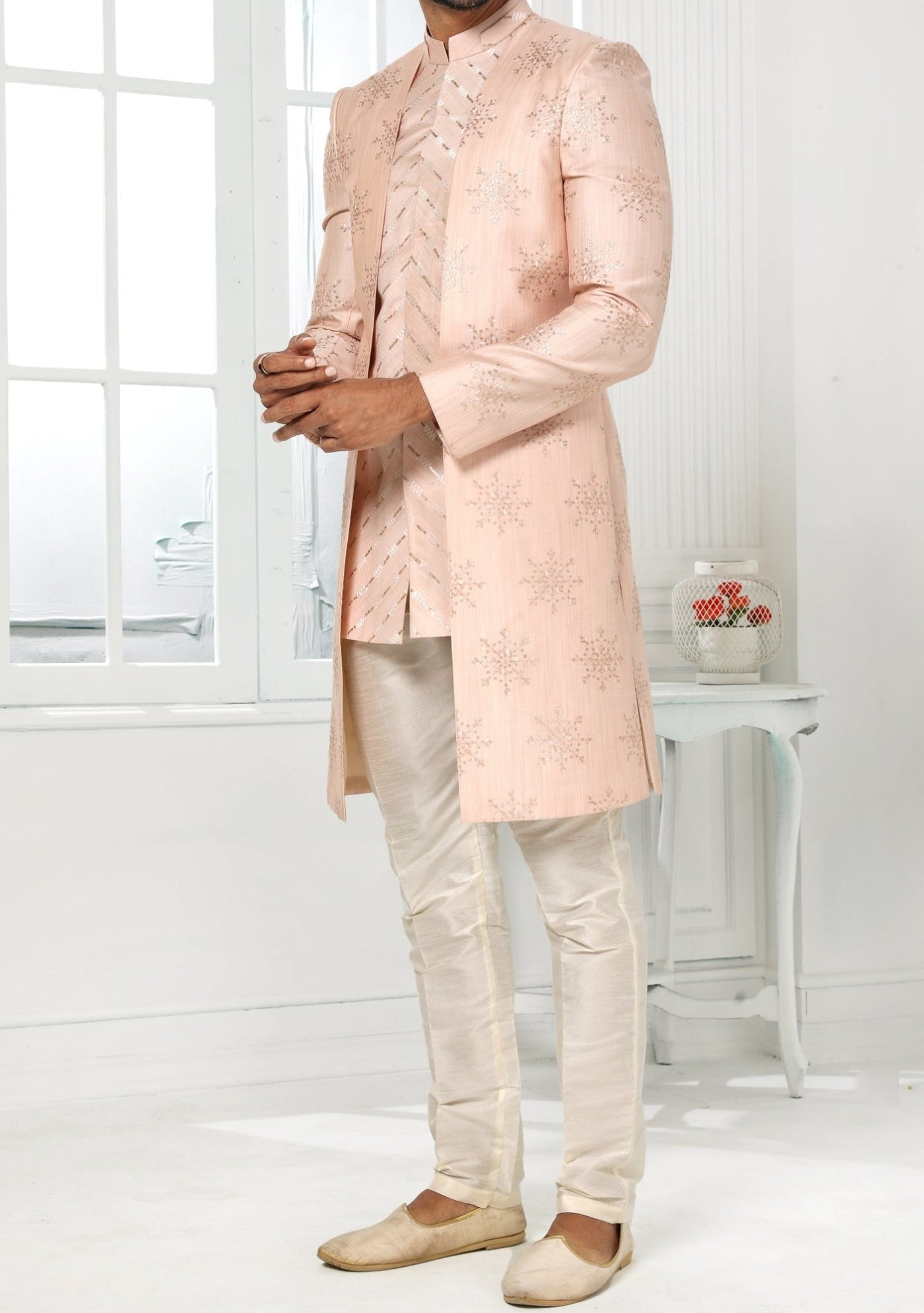 Men's Indo Western Party Wear Sherwani Suit With Jacket - db20434