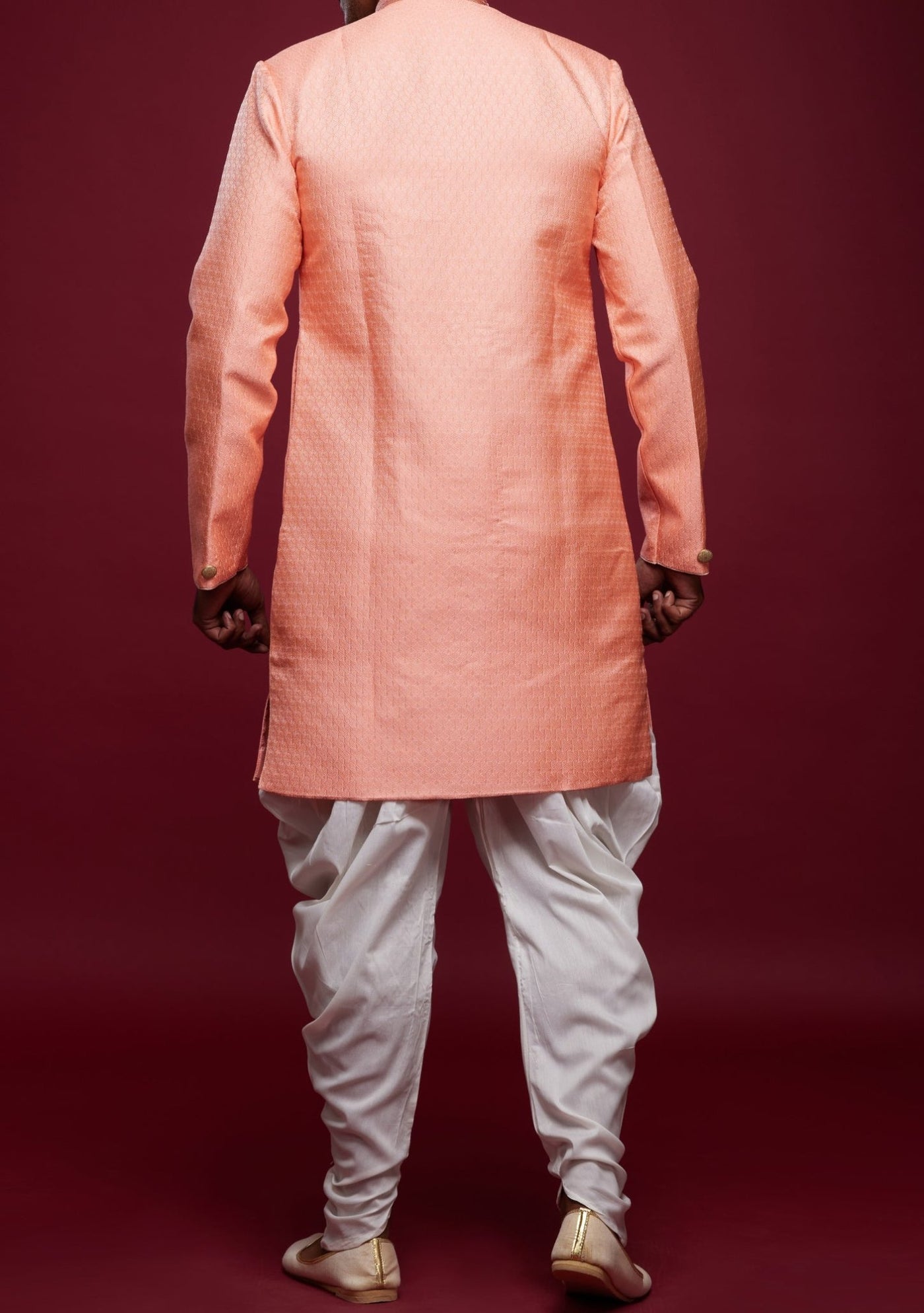 Men's Semi Indo Western Party Wear Sherwani Suit - db23839