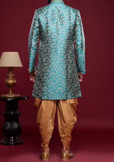 Men's Semi Indo Western Party Wear Sherwani Suit - db23844