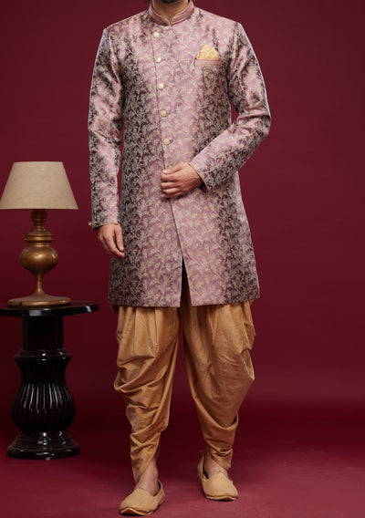 Men's Semi Indo Western Party Wear Sherwani Suit - db23843