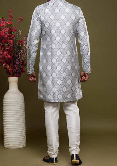 Men's Semi Indo Western Party Wear Sherwani Suit - db23858