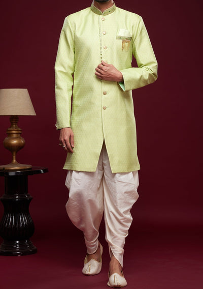 Men's Semi Indo Western Party Wear Sherwani Suit - db23841