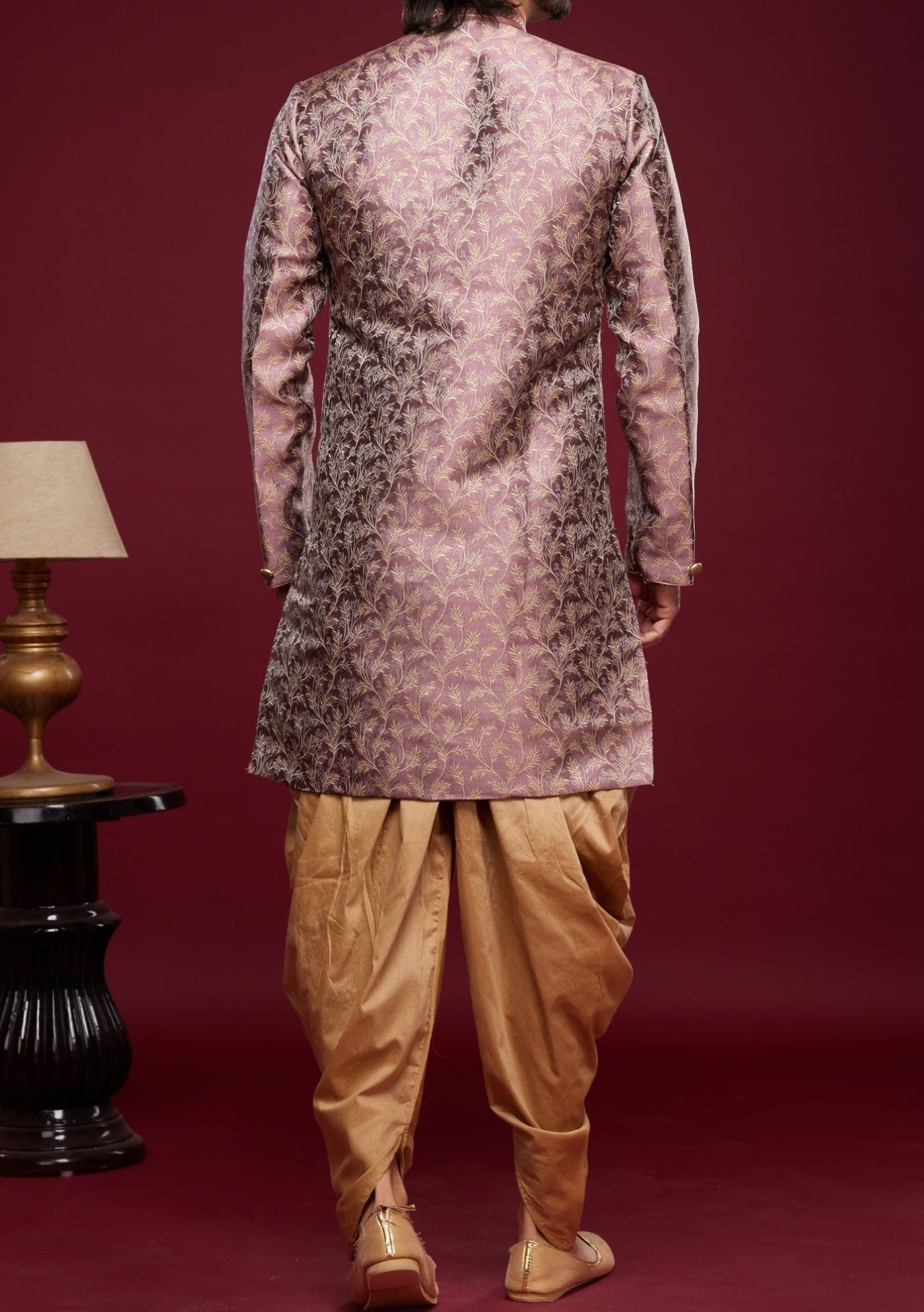 Men's Semi Indo Western Party Wear Sherwani Suit - db23843