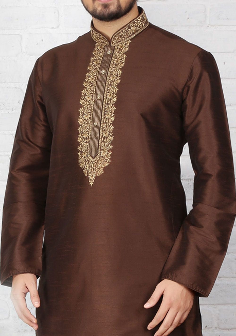 Men's Traditional Party Wear Indian Kurta Pajama - db15260