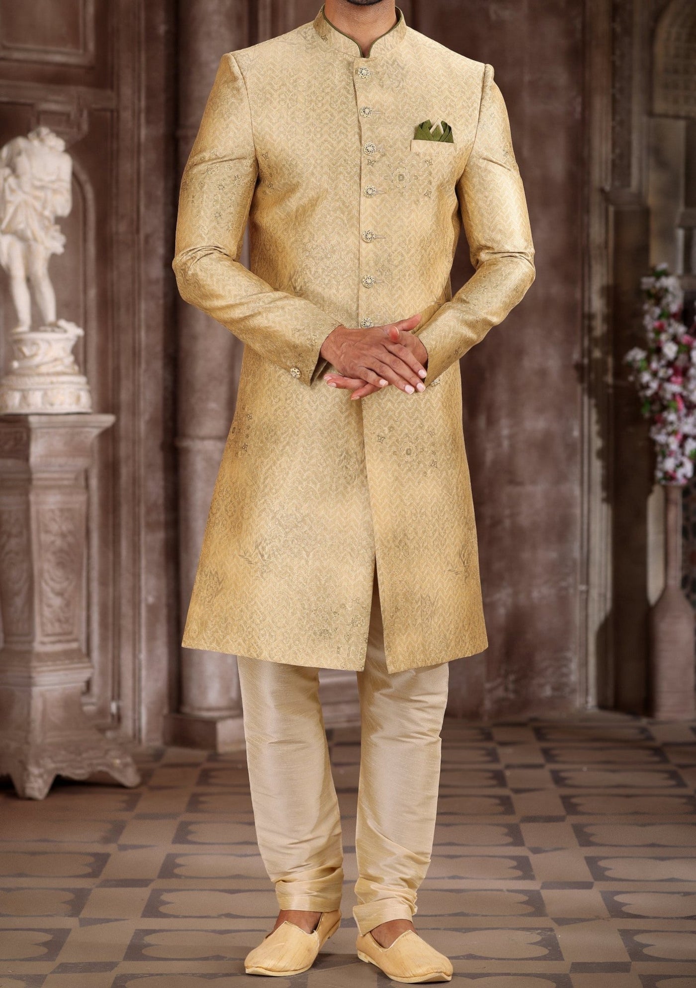 Men's Traditional Party Wear Sherwani Suit - db22831