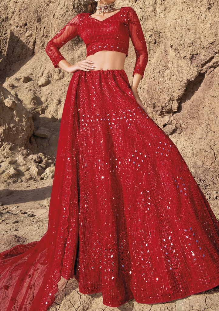 mn swarovski girlish bridal wear lehenga choli