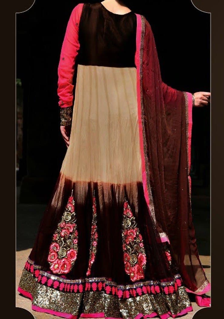 Modern Twist Premium Designer Anarkali Suit By Rama: Deshi Besh.