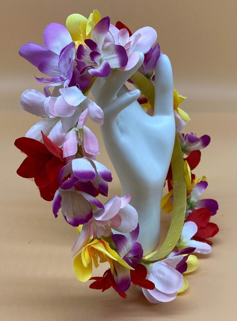 Occasional Artificial Floral Head Leis - dba102