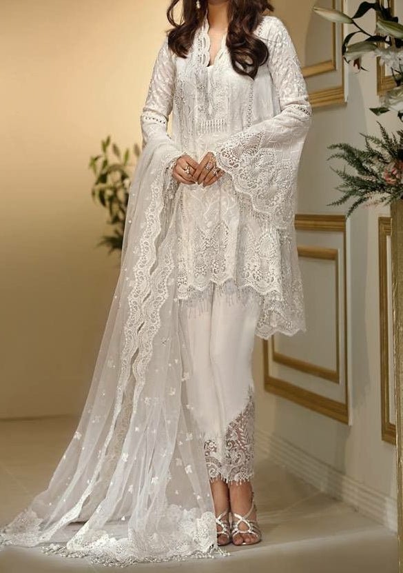 Pakistani Embroidered Master Copy Net Dress - db20283