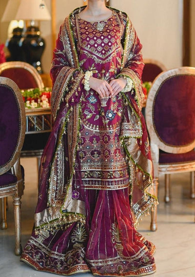 Pakistani Embroidered Master Copy Organza Dress - db21677