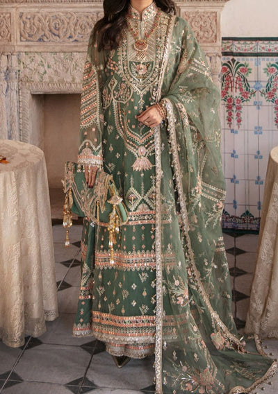 Pakistani Embroidered Master Copy Organza Dress - db21676