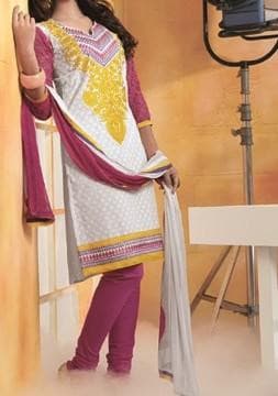 Palkein Pure Cotton Designer Salwar Kameez Suit: Deshi Besh.