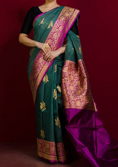 Premium Tussar Banarasi Silk Saree - db24008