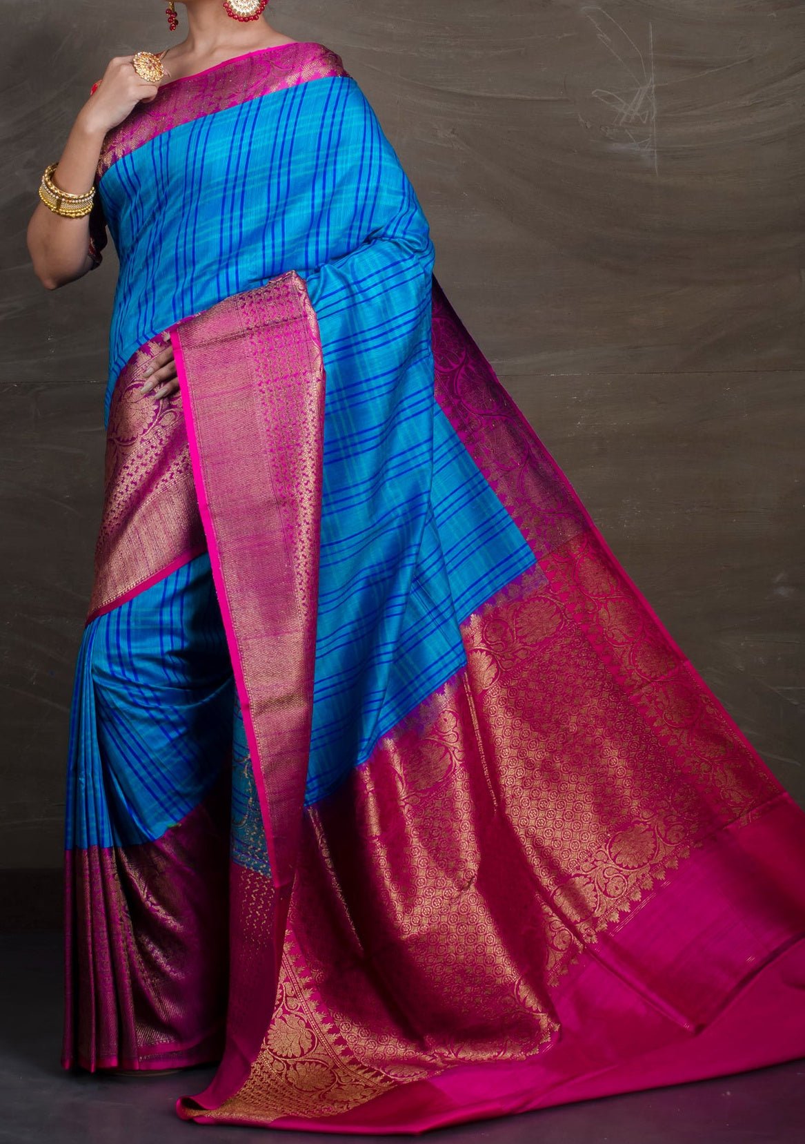 Pure Dupion Tussar Banarasi Saree - db24013