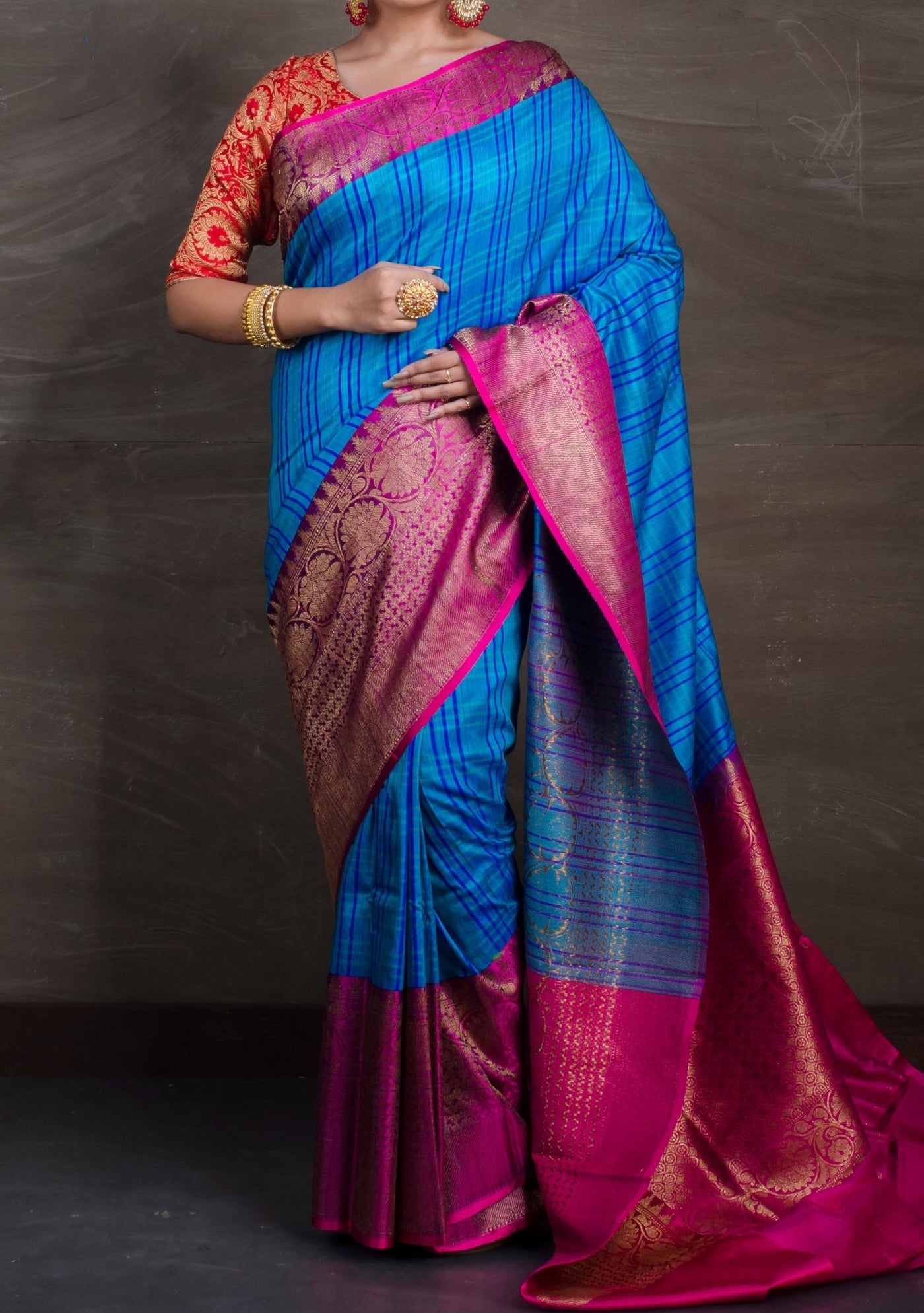 Pure Dupion Tussar Banarasi Saree - db24013