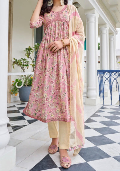 Radhika Ready Made Alia Cut Cotton Dress - db22255