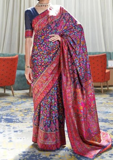Rajtex Designer Kashmina Handloom Silk Saree - db18434