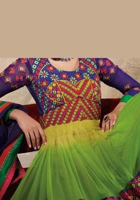 Rama Retro Vol-2 Designer Anarkali Suit: Deshi Besh.