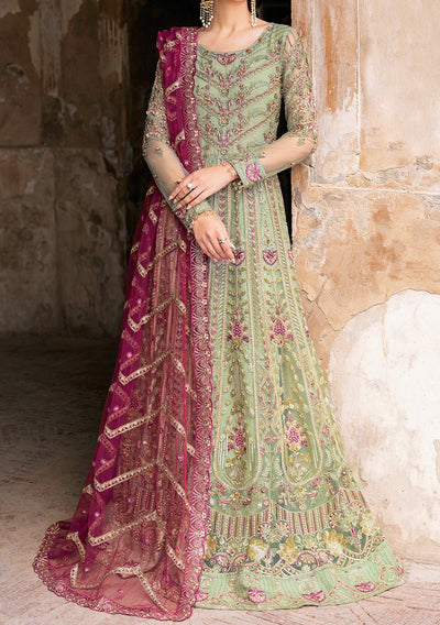 Ramsha Pakistani Luxury Anarkali Net Dress - db22631