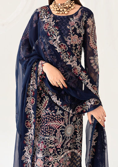 Ramsha Rangoon Pakistani Luxury Chiffon Dress - db23319