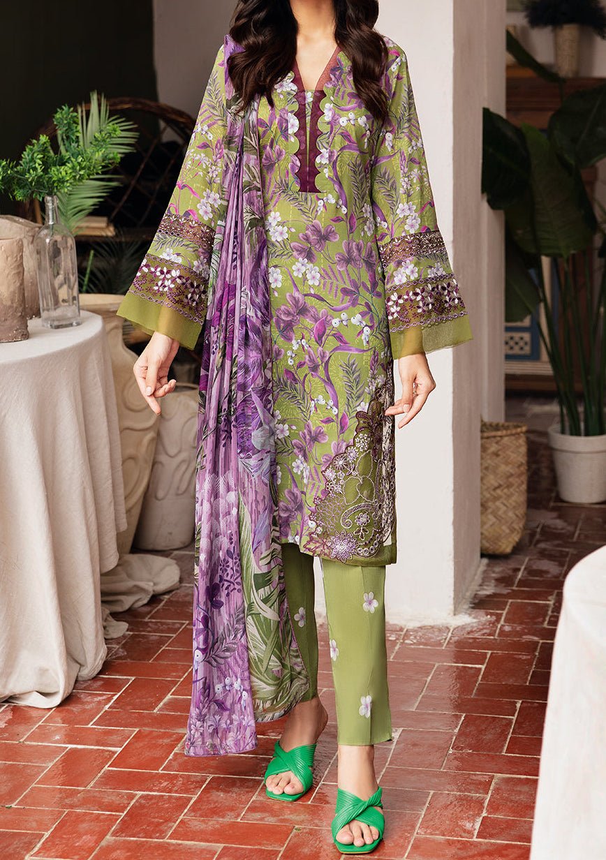 Ramsha Rangrez Embroidered Printed Lawn Dress - db25168