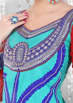 Rangrezz Pure Cotton Designer Salwar Kameez Suit: Deshi Besh.
