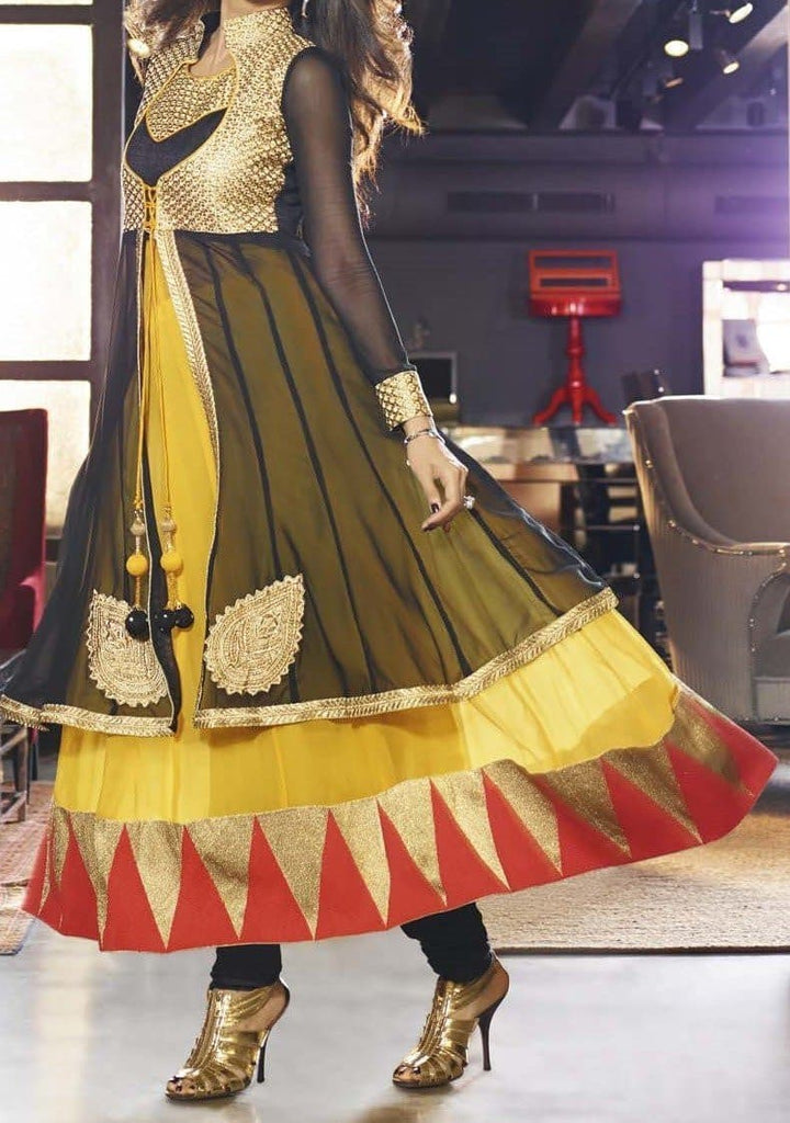 KARMA Shilpa Shetty Beige Shimmer Bollywood Suit sale offer
