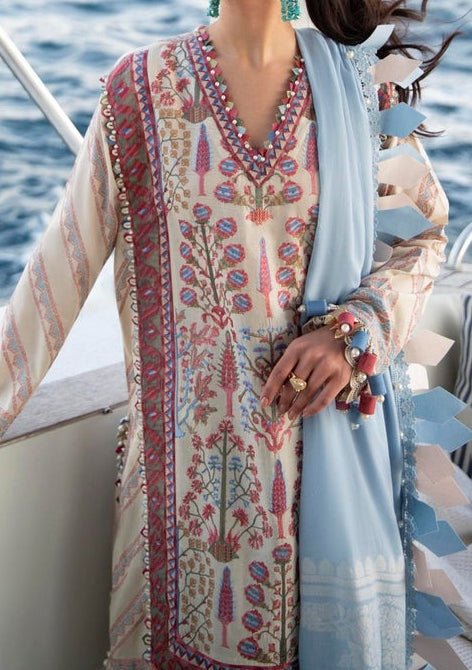Sana Safinaz Designer Muzlin Luxury Lawn Dress - db18170