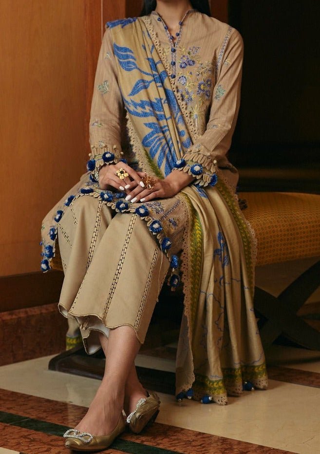 winter pakistani dress Floral pattern dress | Latest dress design idea | Trendy dress for winter
