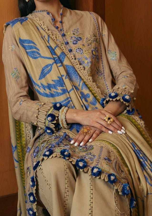 slim fit dress slacks Pakistani Dress Blue Elegant Chiffon