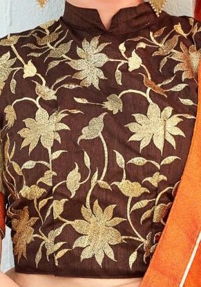 Saroj Embroidered Georgette Saree - db21803