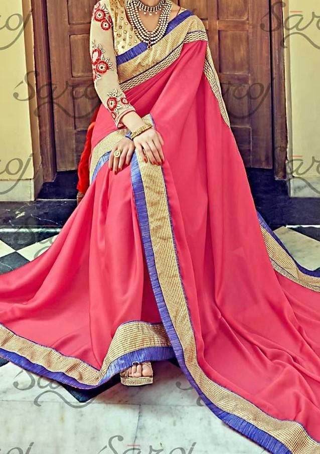 Saroj Majestic Beauty Ethnic Designer Saree: Deshi Besh.