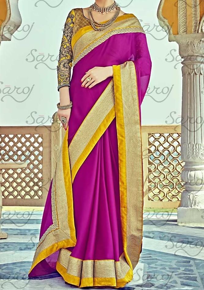 Saroj Majestic Beauty Ethnic Designer Saree: Deshi Besh.
