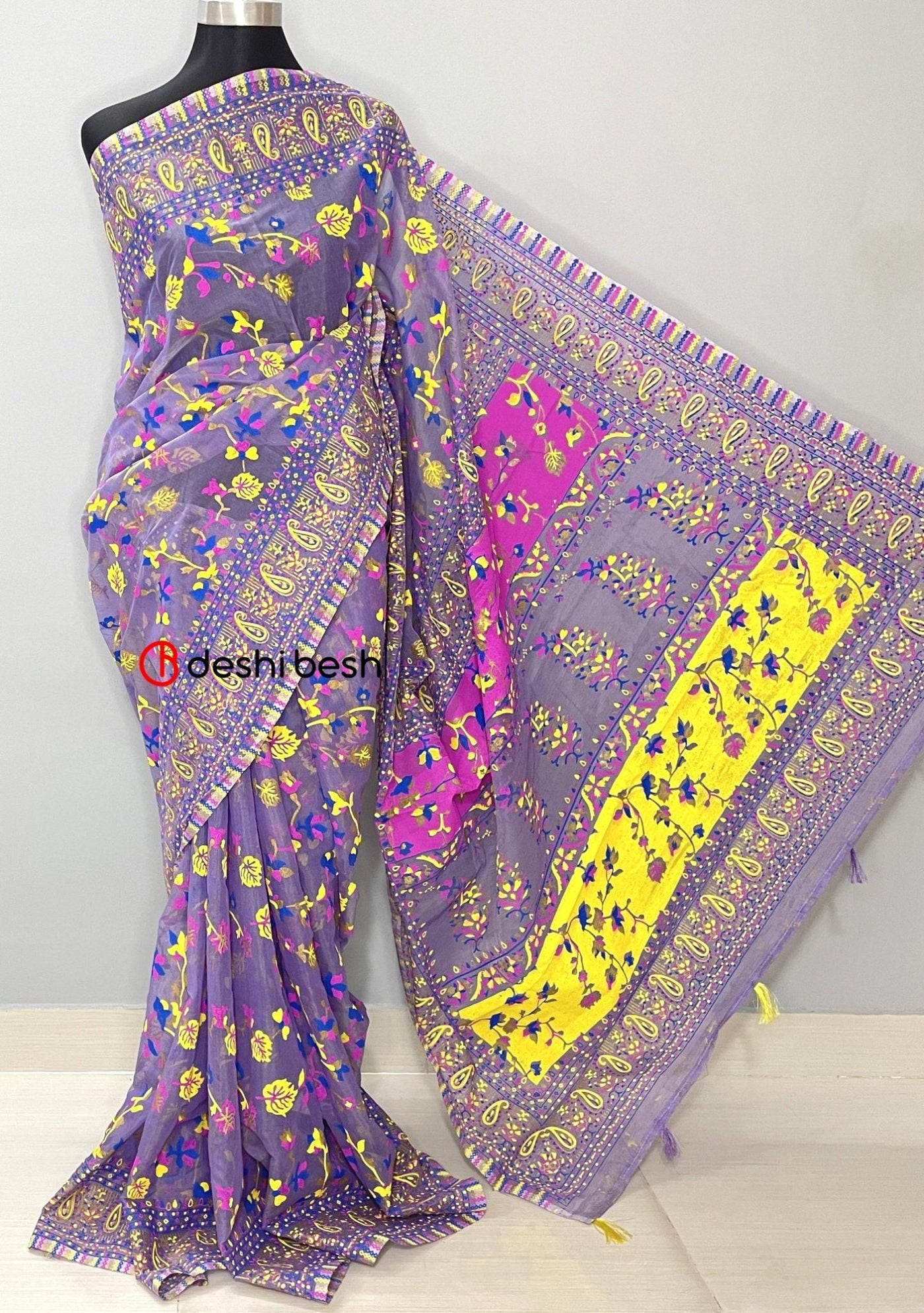 Screen Printed Cotton Silk Saree - db25718