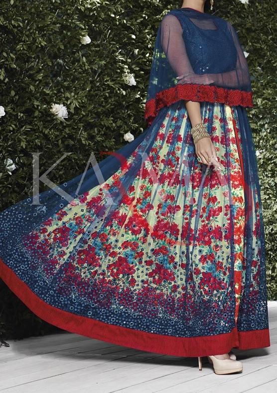 Shilpa Shetty Georgette Designer Anarkali Suit: Deshi Besh.