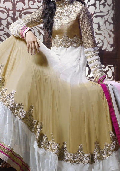 Shraddha Kapoor Long Style Designer Anarkali Suit: Deshi Besh.