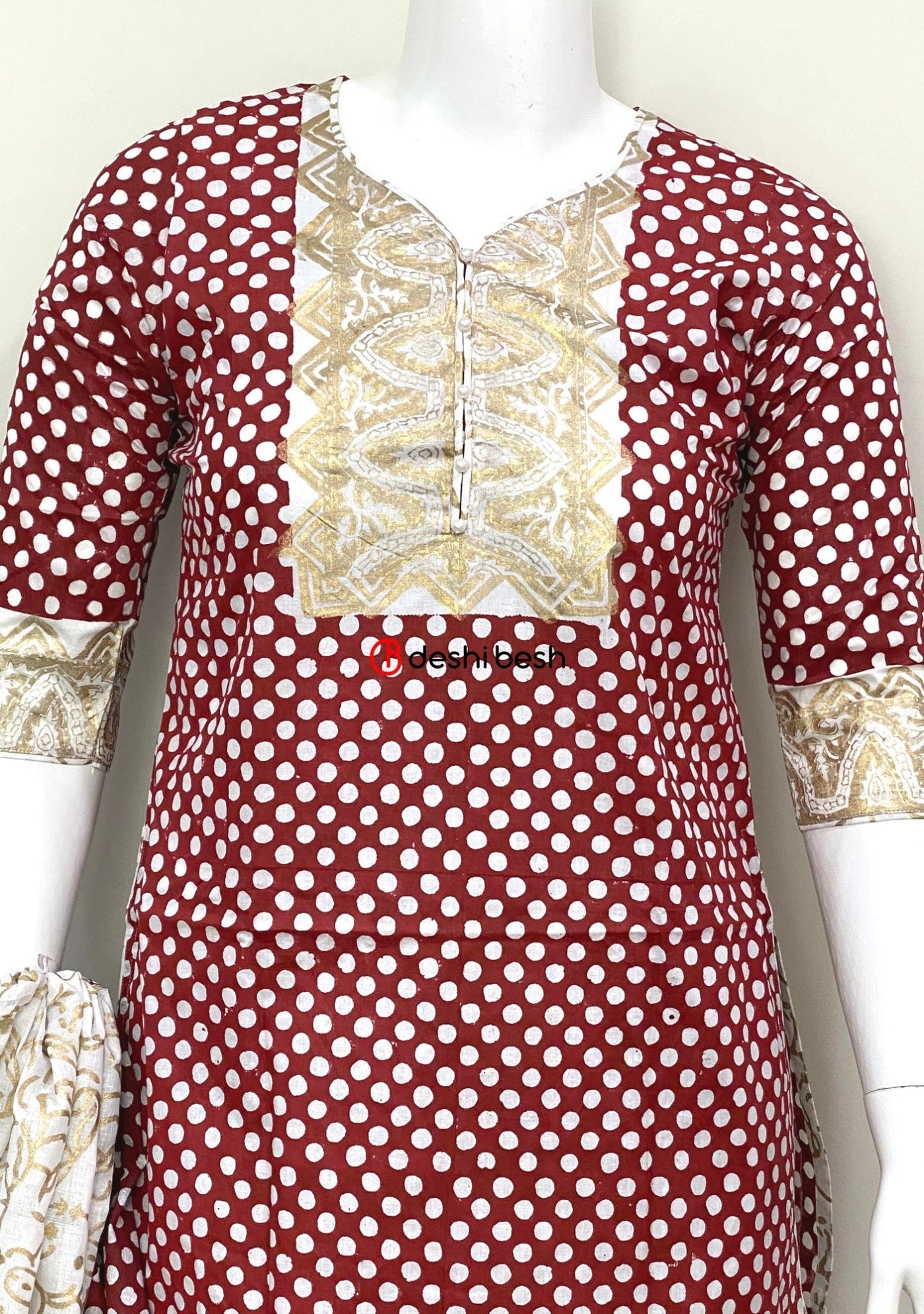 Summer Block Printed Soft Cotton Salwar Suit - db19670