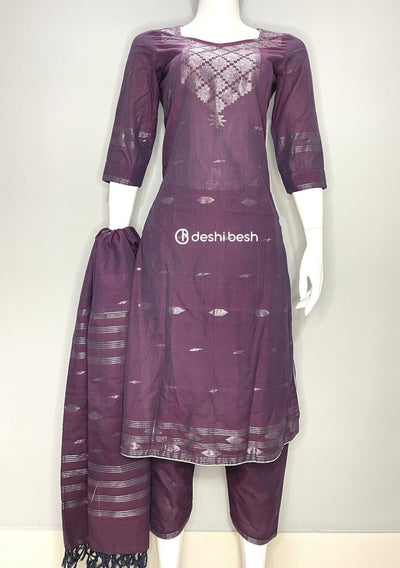 Summer Boutique Designer Jamdani Cotton Salwar Suit - db19797