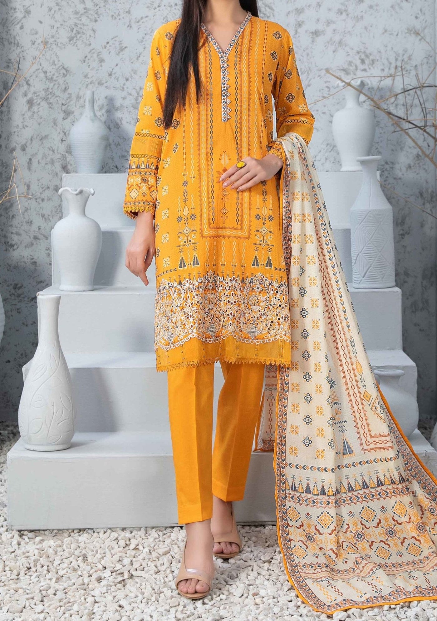 Tawakkal Cloite Embroidered Printed Lawn Dress - db25577