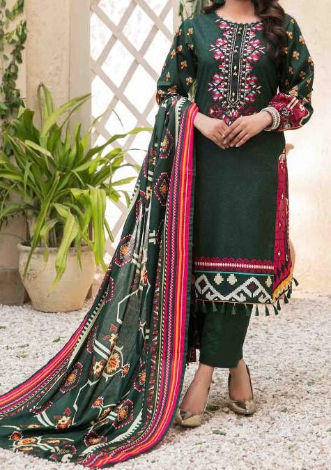 Tawakkal Embroidered Printed Pakistani Lawn Dress - db18953