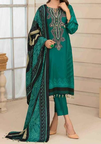 Tawakkal Embroidered Printed Pakistani Linen Dress - db18139