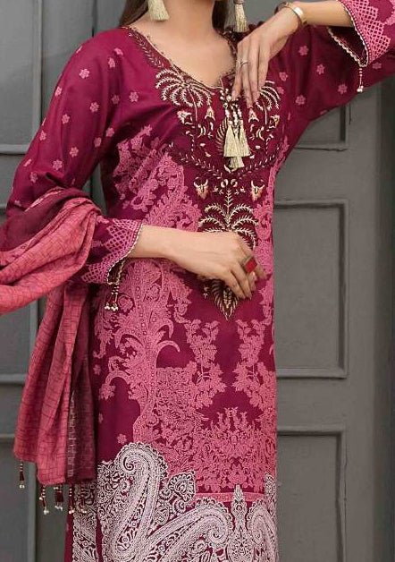 Tawakkal Embroidered Printed Pakistani Linen Dress - db18142