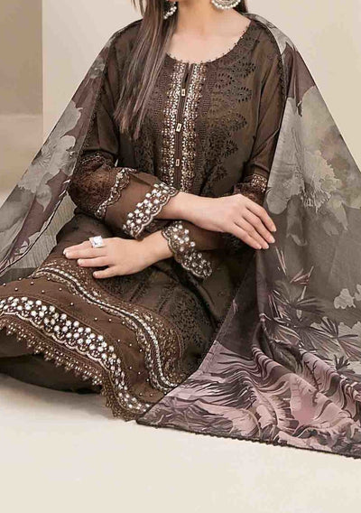 Tawakkal Feeha Heavy Embroidered Viscose Dress - db24898
