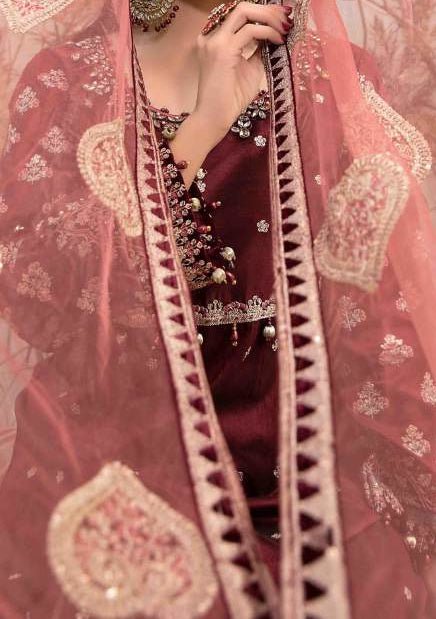 Tawakkal Tiara Luxury Pakistani Chiffon Dress - db18192