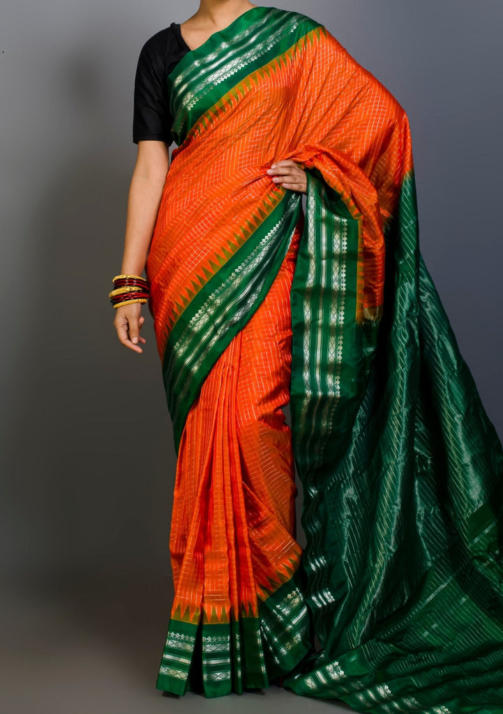 Buy Gadwal sarees online in cotton and silk from Kankatala | Kankatala